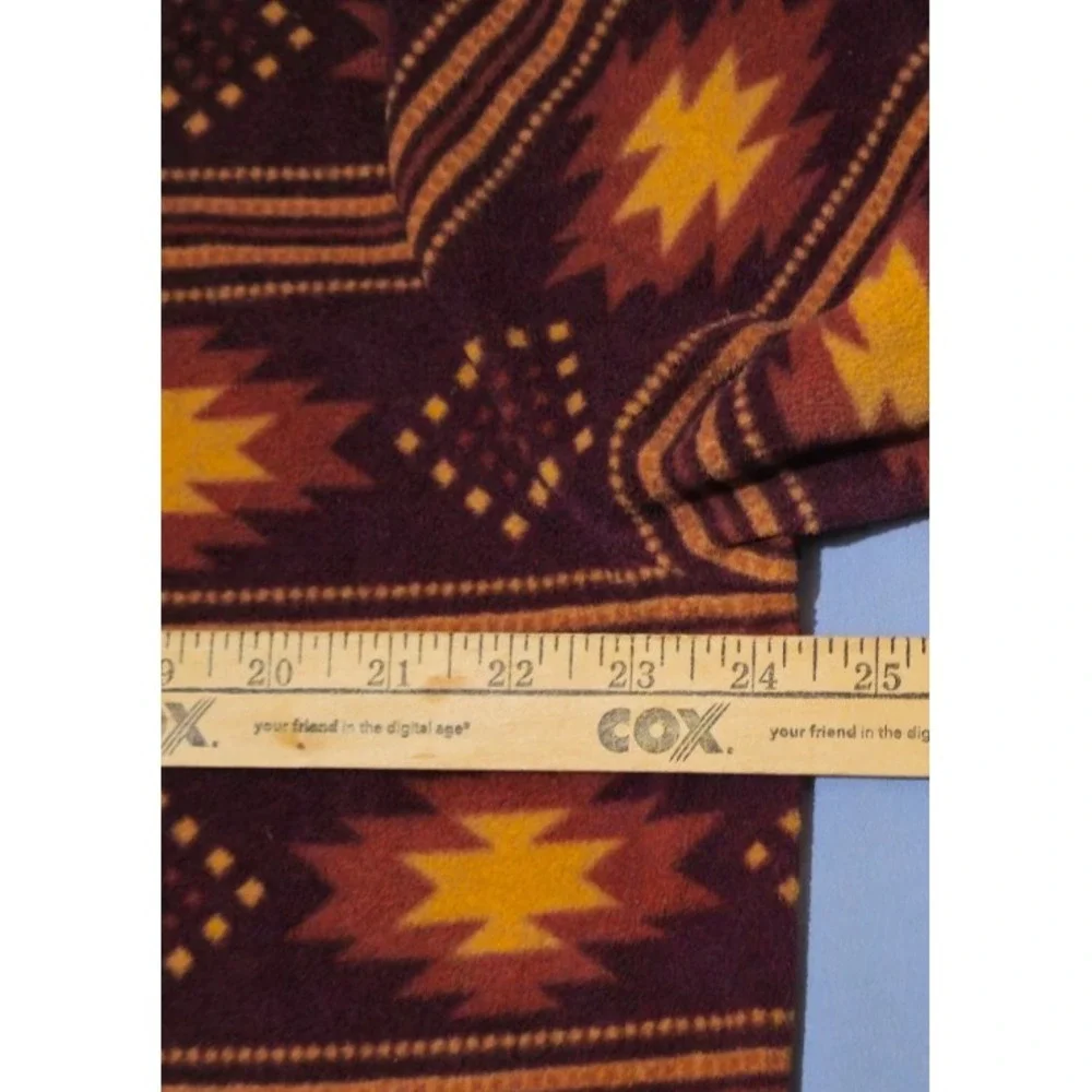 Duluth Trading Pullover Men XL Aztec Navajo Snap Fleece Sweatshirt Sweater - Picture 6 of 8